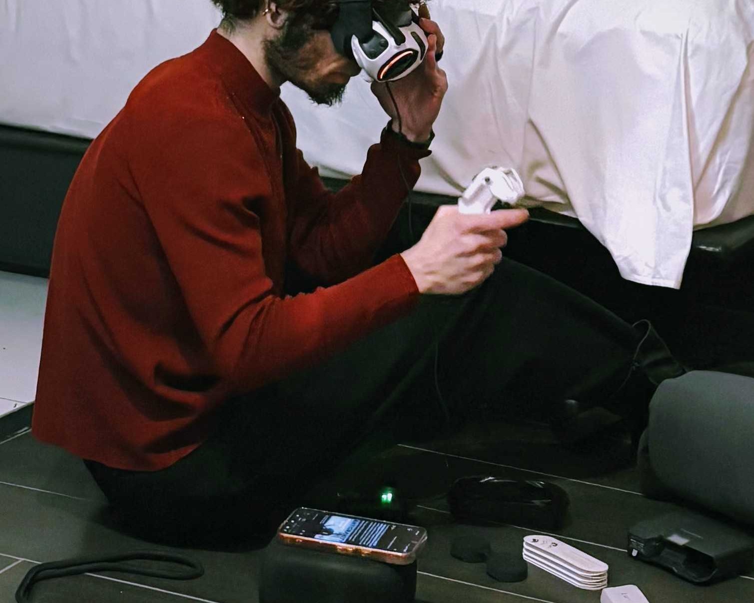 Setting up the Antigravity A1 360 drone after picking it up in Chongqing